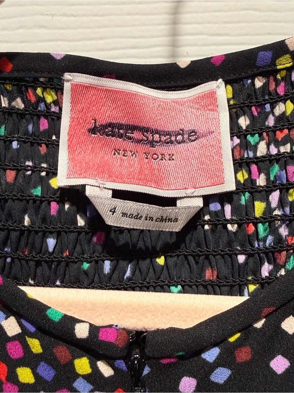NWOT Kate Spade New York Confetti Sheet Smock Dress (4)